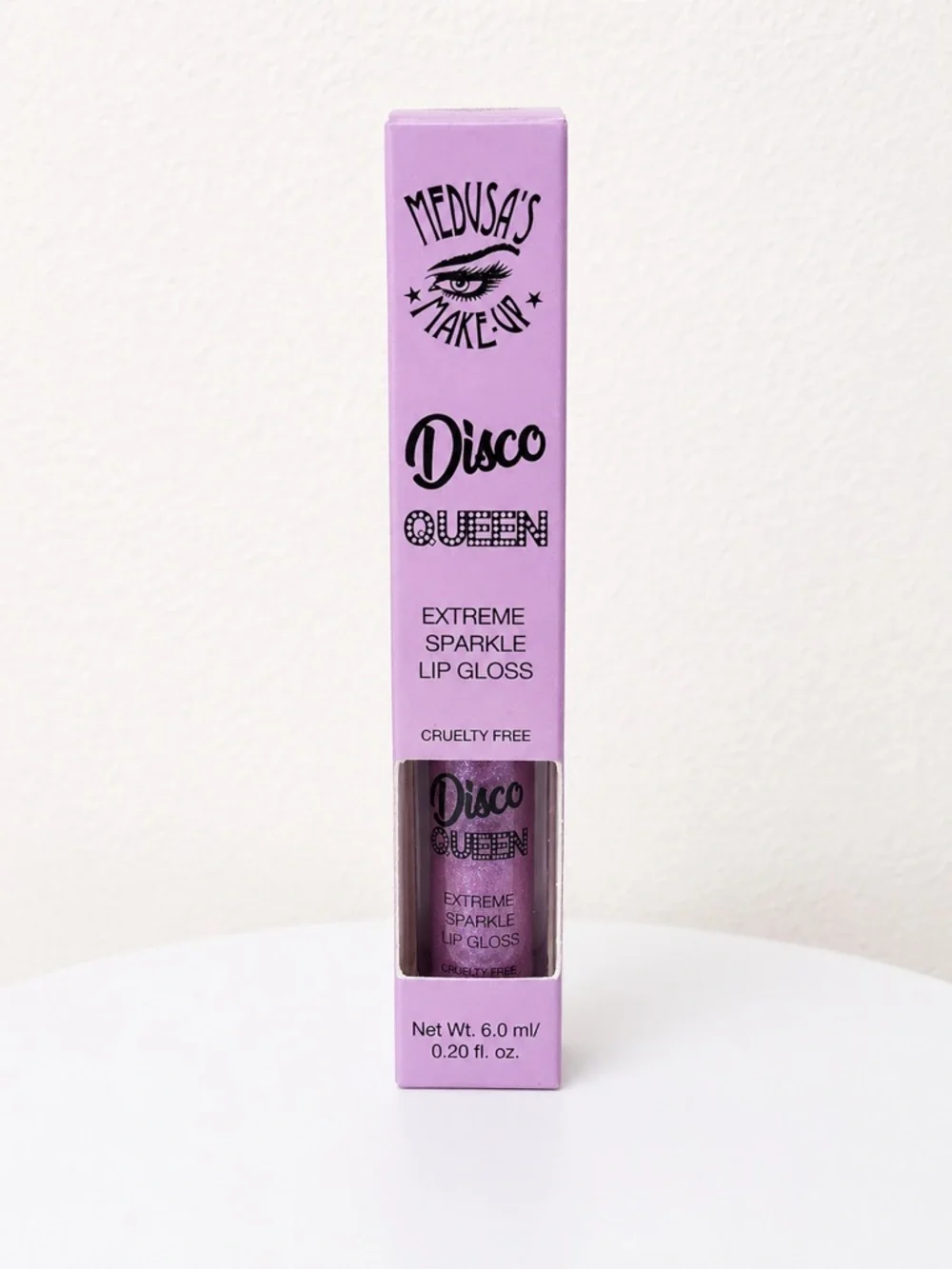 Disco Queen Extreme Sparkle Lip Gloss — Lavender Shine